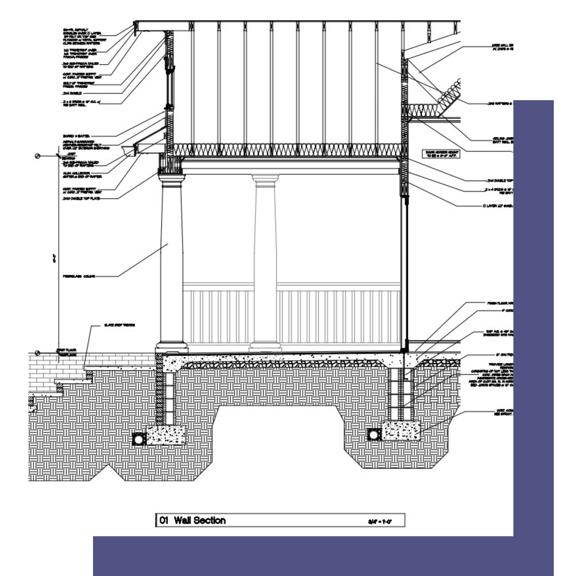 Construction plans and visual communication for architectural projects